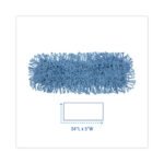 Boardwalk® Dust Mop Head, Looped-End, Cotton/Synthetic, 24 x 5, Blue - Image 2