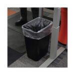 Boardwalk® Soft-Sided Wastebasket, 41 qt, Plastic, Black - Image 4