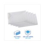 Boardwalk® 33 Gal Natural Can Liners, 16 microns, 33 x 40, 200 Liners - Image 3