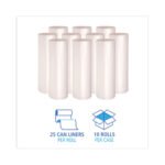 Boardwalk® 45 Gal. Natural Can Liners, 16 mic, 40 x 48, 250 Liners - Image 3