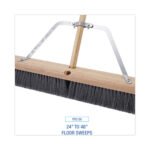 Boardwalk® Metal Handle Braces, Large, Fits 24"-48" Floor Sweeps - Image 2