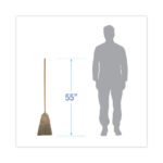 Boardwalk® Parlor Broom, Corn Fiber Bristles, 42" Handle, Natural - Image 2