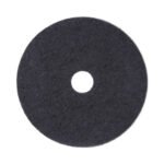Boardwalk® Standard Floor Pads, 19" dia, Black, 5/Carton