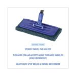 Boardwalk® Swivel Pad Holder, Plastic, Blue, 4 x 9, 12/Carton - Image 4