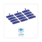 Boardwalk® Swivel Pad Holder, Plastic, Blue, 4 x 9, 12/Carton - Image 3