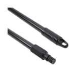 Boardwalk® Fiberglass Broom Handle, Nylon Plastic Threaded End, Black - Image 4