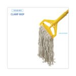 Boardwalk® Cut-End Cotton Mop Head, White, 4-Ply, #16 Band, 12 Mops - Image 3