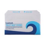 Boardwalk® Toilet Seat Covers, White, Half-Fold, 1000 Covers