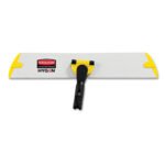 Rubbermaid HYGEN Quick Connect S-S Frame, Wet/Dry Mop 17.19w x 3d, Aluminum, Yellow - Image 4