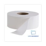 Boardwalk® Jumbo Jr. Toilet Paper Rolls, 2-Ply, 1000-ft., 12 Rolls - Image 3
