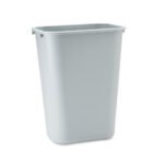 Rubbermaid Commercial Deskside Plastic Wastebasket, 10.25 gal, Plastic, Gray