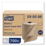 Tork® Advanced Hardwound Roll Paper Towels, Brown, 700-ft., 6 Rolls - Image 2