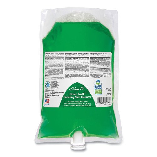 836196-500x500-0.jpg Betco Green Earth Foaming Skin Cleanser Refill, Fresh Meadow Scent, 1,000 mL, 6/Carton - Image 3