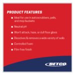 Betco pH7 Floor Cleaner, Lemon Scent, 1 gal Bottle, 4/Carton - Image 4