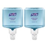 PURELL HEALTHY SOAP Gentle and Free Foam Refill, For ES8 Dispensers, Fragrance-Free, 1,200 mL, 2/Carton - Image 3
