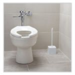 Rubbermaid Commercial Toilet Bowl Brush, 10" Handle, White - Image 4
