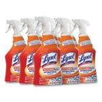 LYSOL Brand Kitchen Pro Antibacterial Cleaner, Citrus Scent, 22 oz Spray Bottle, 9/Carton - Image 3