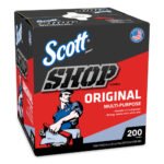 Scott Shop Towels, POP-UP Box, 1-Ply, 9 x 12, Blue, 200/Box, 8 Boxes/Carton - Image 4