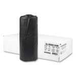 Inteplast Group Low-Density Commercial Can Liners, 60 gal, 1.5 mil, 38" x 58", Black, Interleaved Roll, 20 Bags/Roll, 5 Rolls/Carton - Image 2