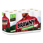 Brawny® Tear-A-Square Kitchen Paper Towels, 2-Ply, 120 Sheets, 8 Rolls - Image 2