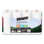 Brawny® Tear-A-Square Kitchen Paper Towels, 2-Ply, 120 Sheets, 8 Rolls - Image 3