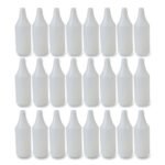 Boardwalk® Embossed 32 oz. Spray Bottles, Clear, 24 Bottles