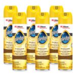 Pledge Furniture Polish, Lemon, 14.2 oz Aerosol Spray, 6/Carton - Image 3