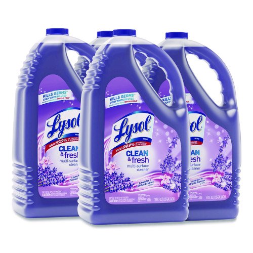 874563-500x500-0.jpg LYSOL Brand Clean and Fresh Multi-Surface Disinfectant Cleaner, Lavender and Orchid Essence, 144 oz Bottle, 4/Carton - Image 3
