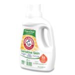 Arm & Hammer HE Compatible Liquid Detergent, Unscented, 50 Loads, 50 oz Bottle, 8/Carton - Image 4