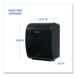 Boardwalk Xtra Electronic Hand Towel Dispenser, 12.31 x 9.31 x 15.94, Black - Image 3
