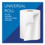 Scott Essential Hard Roll Towels for Business, Absorbency Pockets, 1-Ply, 8" x 800 ft,  1.5" Core, White, 12 Rolls/Carton - Image 4