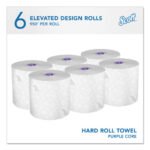 Scott Essential High Capacity Hard Roll Towel, 1-Ply, 8" x 950 ft, White, 6 Rolls/Carton - Image 2