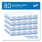 Scott Essential Standard Roll Bathroom Tissue for Business, Septic Safe, 2-Ply, White, 550 Sheets/Roll, 80/Carton - Image 2
