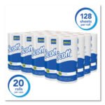 Scott Kitchen Roll Towels, 1-Ply, 11 x 8.75, White, 128/Roll, 20 Rolls/Carton - Image 2