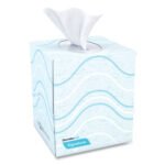 Cascades Signature Facial Tissue, 2-Ply, White, Cube, 90 Sheets/Box, 36 Boxes/Carton - Image 2