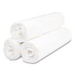 Inteplast Group High-Density Commercial Can Liner Value Pack, 30 gal, 9 mic, 30" x 36", Natural, Interleaved Roll, 25 Bags/Roll, 20 Rolls/CT - Image 2