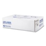 Inteplast Group High-Density Commercial Can Liners, 30 gal, 10 mic, 30" x 37", Clear, Interleaved Roll, 25 Bags/Roll, 20 Rolls/Carton - Image 3