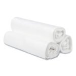 Inteplast Group High-Density Commercial Can Liners, 30 gal, 10 mic, 30" x 37", Clear, Interleaved Roll, 25 Bags/Roll, 20 Rolls/Carton - Image 4