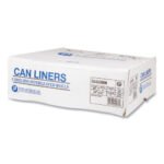 Inteplast Group High-Density Commercial Can Liners, 16 gal, 8 mic, 24" x 33", Natural, Interleaved Roll, 50 Bags/Roll, 20 Rolls/Carton - Image 3