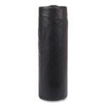 Inteplast Group High-Density Commercial Can Liners, 33 gal, 16 mic, 33" x 40", Black, Interleaved Roll, 25 Bags/Roll, 10 Rolls/Carton - Image 4
