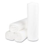Inteplast Group High-Density Commercial Can Liners, 45 gal, 14 mic, 40" x 48", Clear, Interleaved Roll, 25 Bags/Roll, 10 Rolls/Carton - Image 2