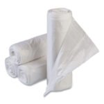 Inteplast Group High-Density Commercial Can Liner Value Pack, 30 gal, 11 mic, 30" x 36", Clear, Interleaved Roll, 25 Bags/Roll, 20 Rolls/CT