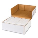 Inteplast Group High-Density Commercial Can Liner Value Pack, 60 gal, 14 mic, 43" x 46", Clear, Interleaved Roll, 25 Bags/Roll, 8 Rolls/CT - Image 2