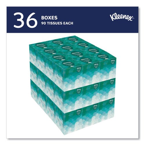 898526-500x500-0.jpg Kleenex Boutique White Facial Tissue for Business, Pop-Up Box, 2-Ply, 90 Sheets/Box, 36 Boxes/Carton - Image 3