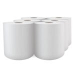 Cascades® Select Roll Paper Towels, 1-Ply, White, 800-ft., 6 Rolls