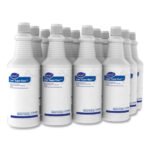 Diversey Crew Super Blue Mild Acid Bowl Cleaner, Citrus, 32 oz Squeeze Bottle, 12/Carton