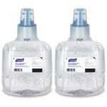 PURELL Advanced Hand Sanitizer Green Certified Gel Refill, For LTX-12 Dispensers, 1,200 mL, Fragrance-Free, 2/Carton
