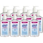 PURELL Advanced Hand Sanitizer Refreshing Gel, 12 oz Pump Bottle, Clean Scent, 12/Carton