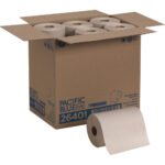 Pacific Blue® Hardwound Paper Towels, Brown, 350-ft., 12 Rolls