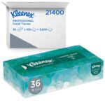 Kleenex White Facial Tissue for Business, 2-Ply, White, Pop-Up Box, 100 Sheets/Box, 36 Boxes/Carton